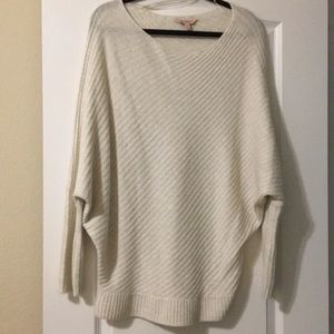 Cream butterfly sleeve sweater